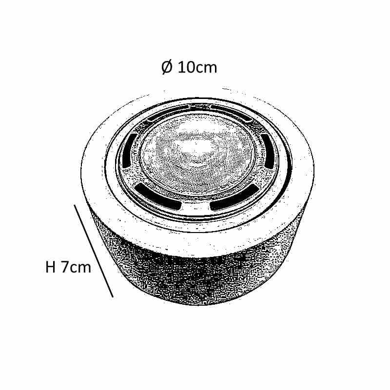 PLAFON CIRCULAR MOVIL 14,5CM AR111 GU10 BL PLAFON CIRCULAR MOVIL 14,5CM AR111 GU10 BL