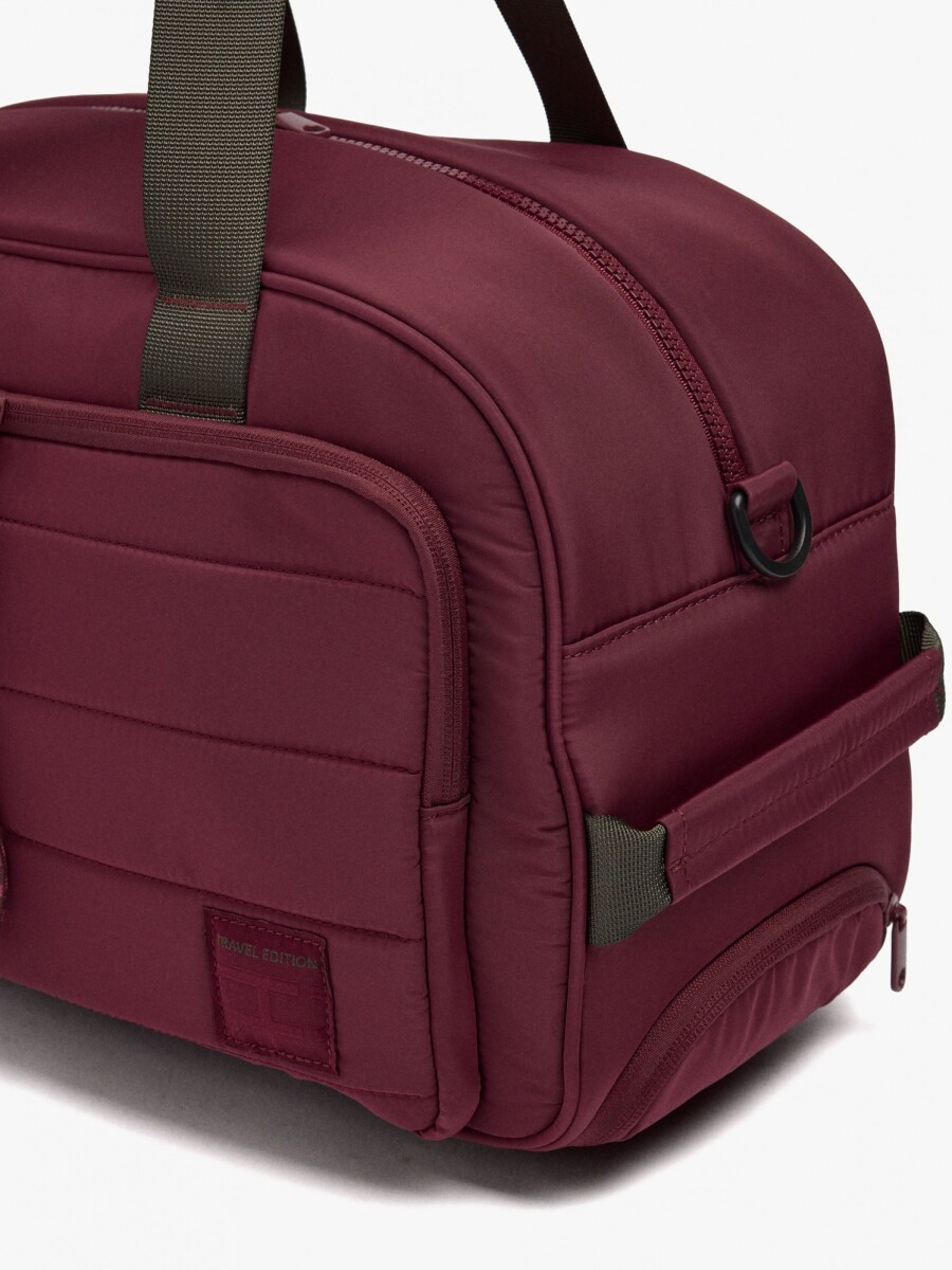 Bolso De Fin De Semana De Nylon rojo