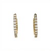 Caravanas aros de zirconias - Oro bajo - Zirconia - CA8032 conpiedra