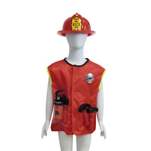 Disfraz Infantil de Bombero Con Accesorios Para Halloween U