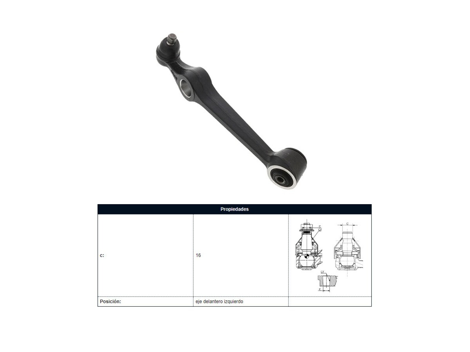 Brazo De Suspension Kia Rio 00-05 Izq 