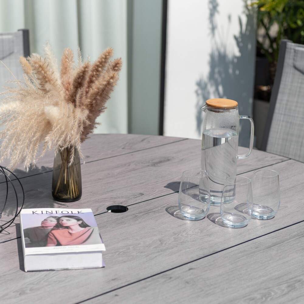 Mesa redonda de Patio Diámetro 141cm - Urbanite Gris