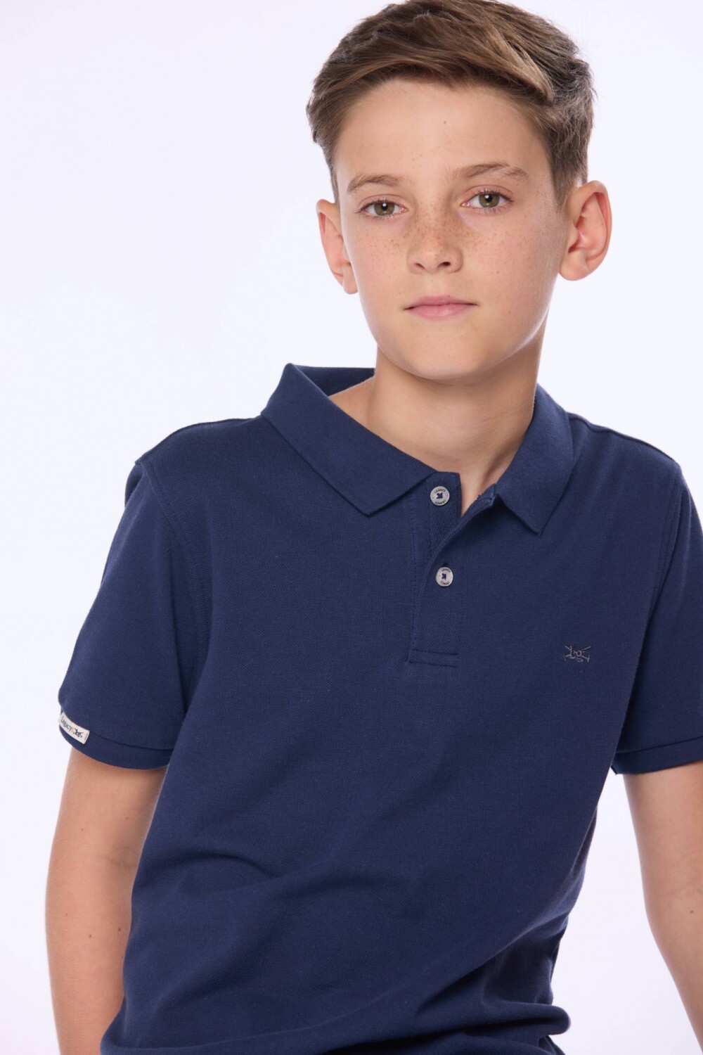 REMERA POLO PIQUE LISA Azul