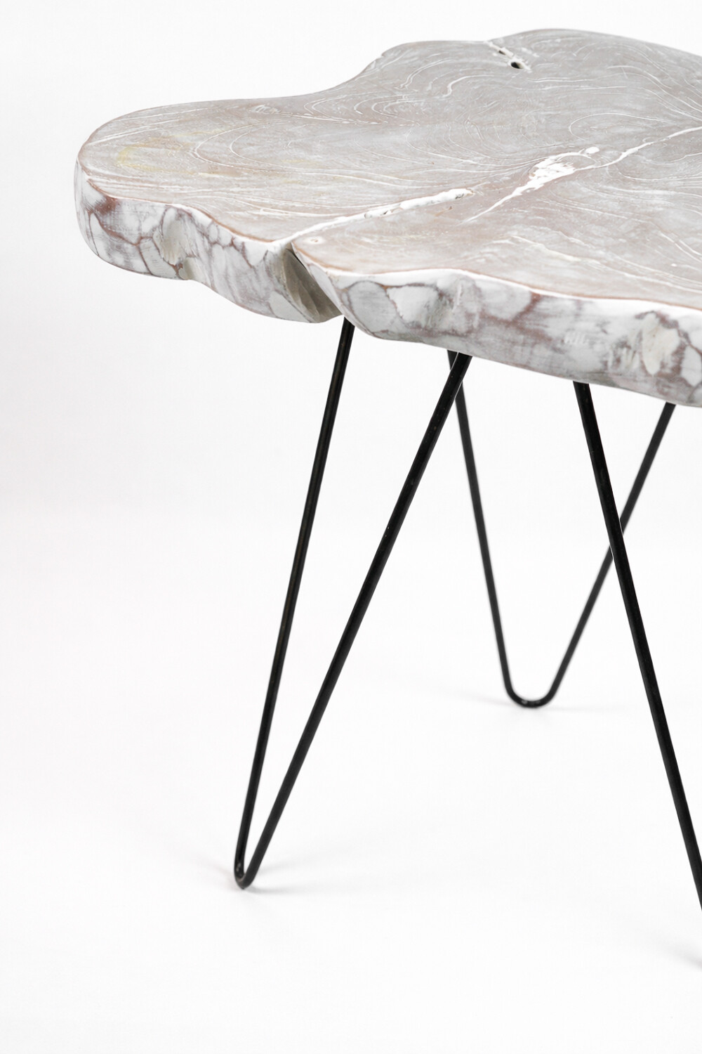 Mesa Lateral Liberté White Wash Color Unico