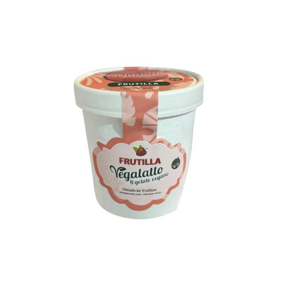 Helado De Frutilla Vegalatto 350ml Helado 350g Frutilla Vegalatto