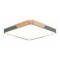 Luminaria Plafon Led Cuadrado 30cm Metal Y Madera Colores Gris