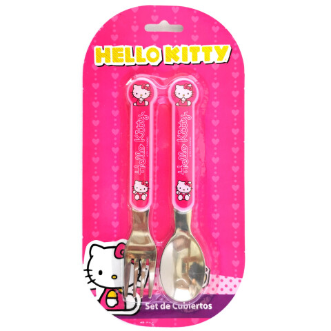 Set x2 de Cubiertos para Bebé - Hello Kitty U