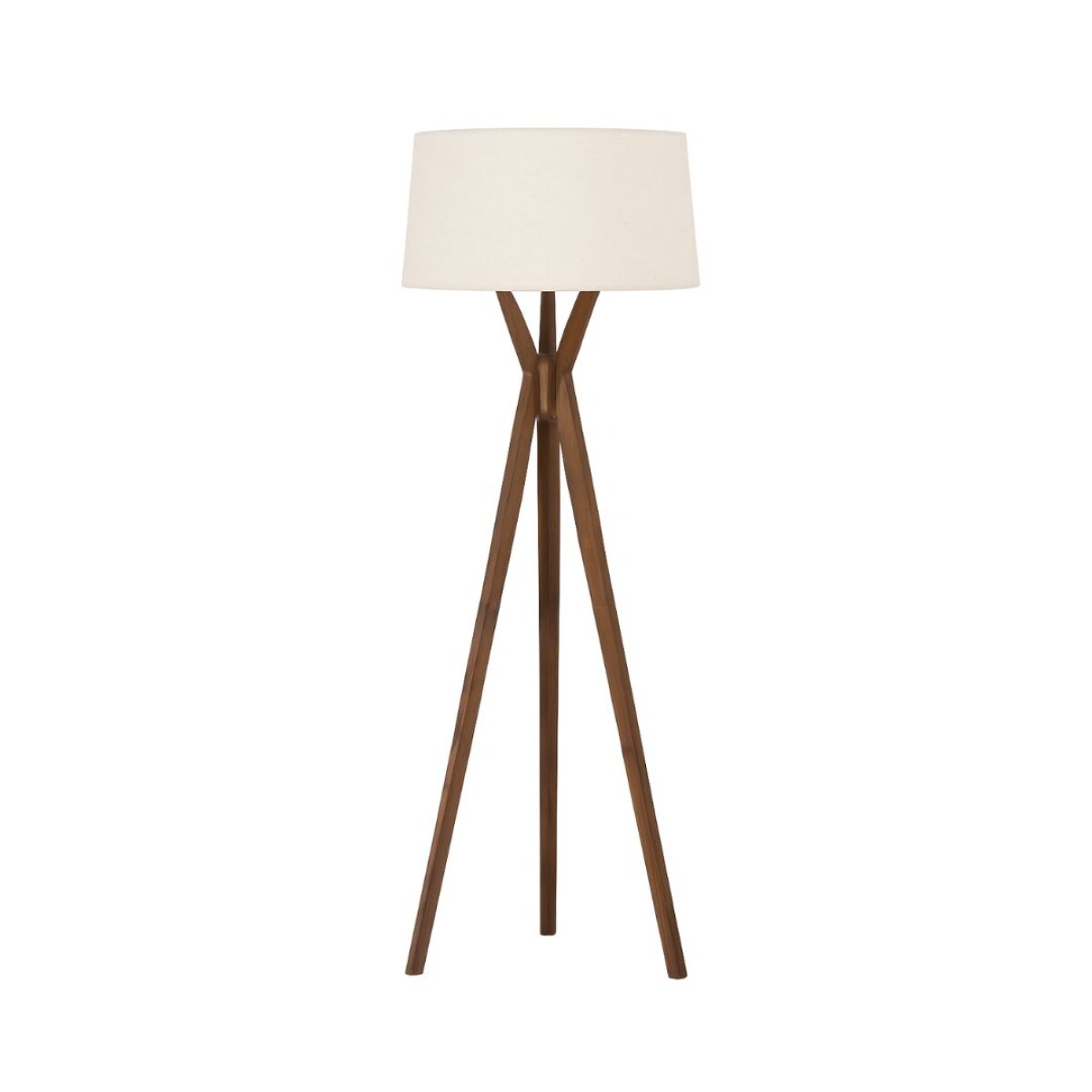 Luminaria de pie pantalla natural y madera E27 147cm 