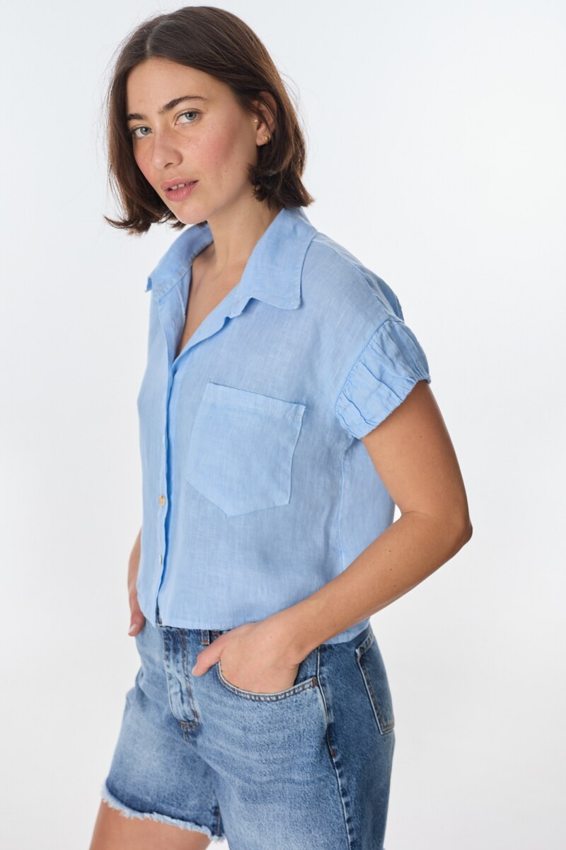 Camisa Azahar Celeste