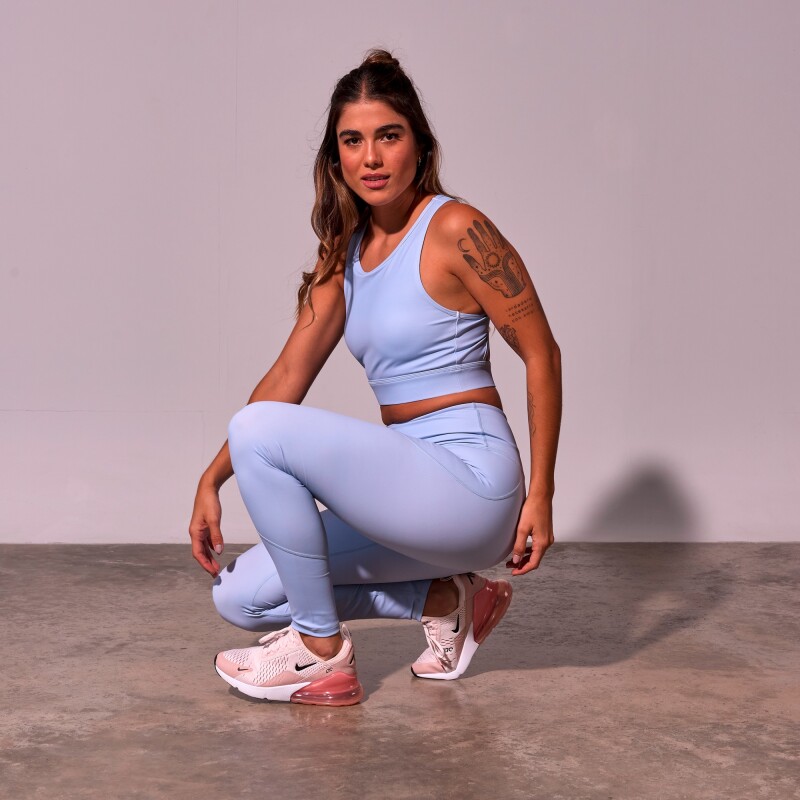 Top Lupe de Mujer Celeste