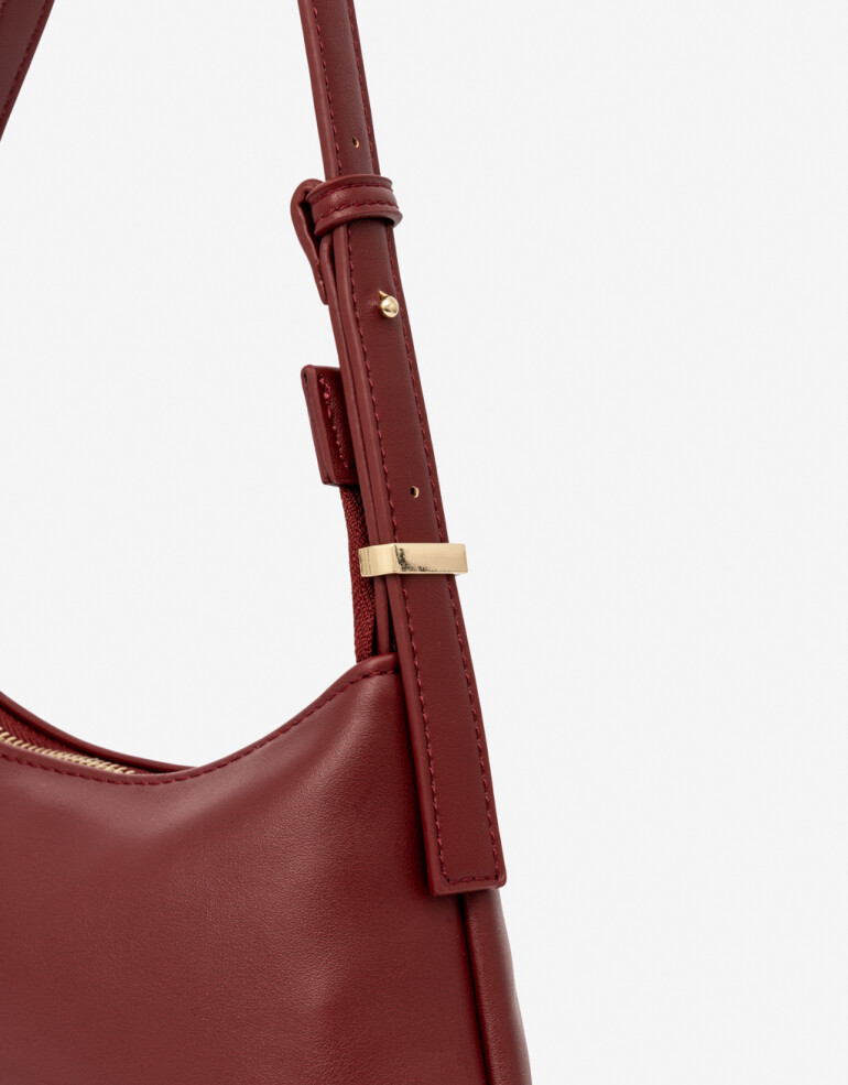 City Basicos Cartera Baguette - Rojo Oscuro