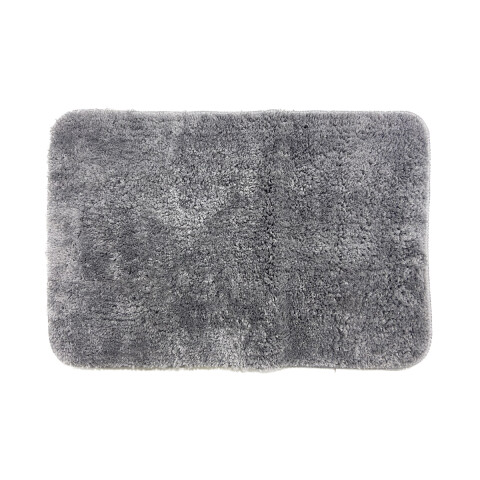 Alfombra Baño con Pelo Largo Home Class 40 x 60 cm GRIS