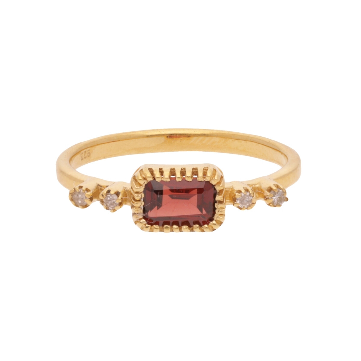 Anillo Karvik de plata 925 bañada en oro 18 K 