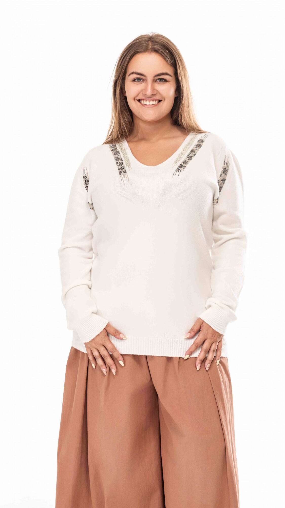 Sweater Lucca blanco