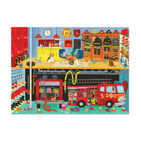 Puzzle Crocodile Creek 24 Piezas 35 X 48 Cm Universo Binario BOMBEROS