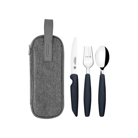 Juego de cubiertos inox. c/estuche gris "Forall" TN9766