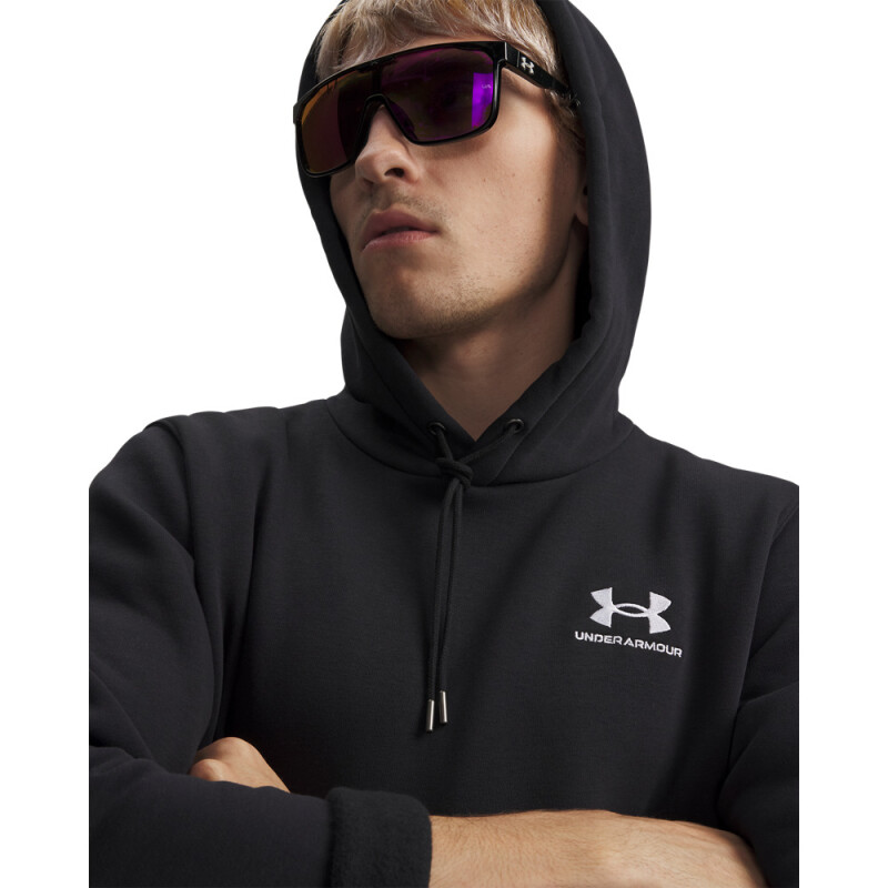 UA Icon Fleece Hoodie-YLW BLK-001