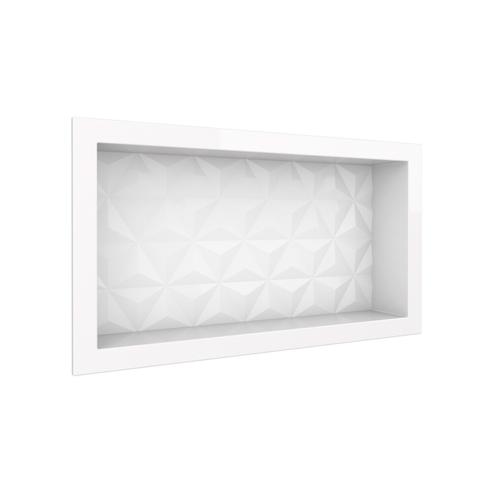 NICHO DE EMPOTRAR PARA DUCHA MARMOL SINTETÉTICO 60x30 CM COLOR BLANCO Nicho De Empotrar Para Ducha Marmol Sintetético 60x30 Cm Color Blanco
