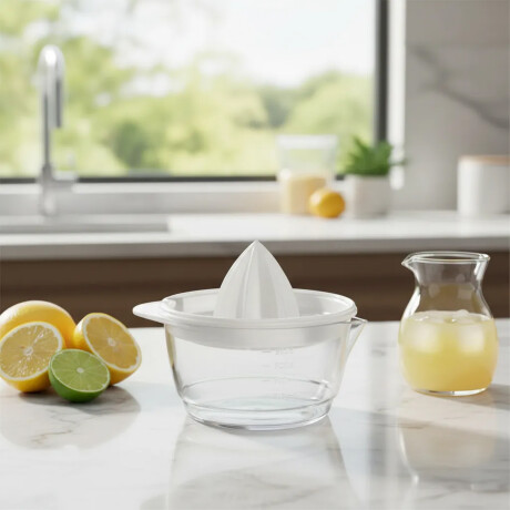 Exprimidor Manual Juguera de Frutas 500Ml Plástico Paramount Blanco