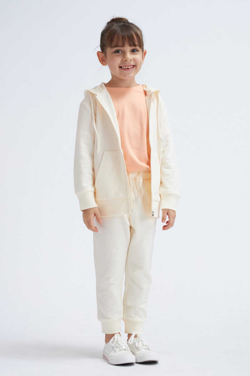 Pantalón deportivo jogger liviano Crudo