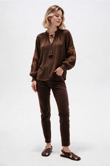 Pantalon Bardot Chocolate