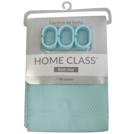 Cortina de baño Dohler Dobby en poliéster 180x180cm Menta