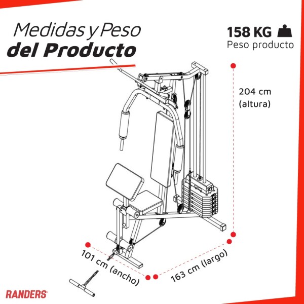 Multigimnasio Randers 100kg C/scott MULTIGIMNASIO RANDERS 100KG C/SCOTT