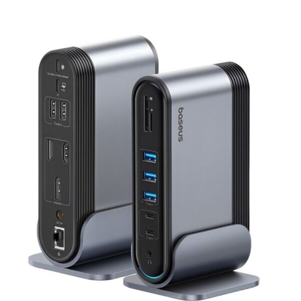Adaptador Baseus 17 Port 5Usb-A/4USB-C/HDMI/DP/DC/LAN/AUX/SD/TF B00532304811 Adaptador Baseus 17 Port 5Usb-A/4USB-C/HDMI/DP/DC/LAN/AUX/SD/TF B00532304811