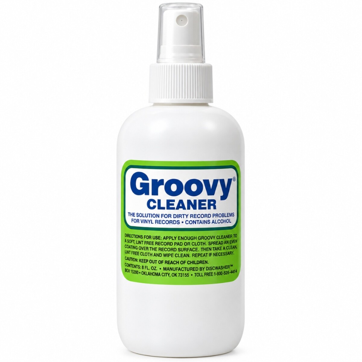 Líquido Limpiador De Discos De Vinilo Groovy 8 Oz (237 Ml) 