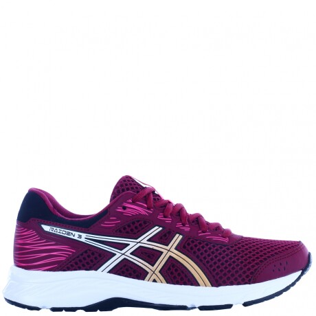 Championes de Mujer Asics Raiden 3 Rojo Cereza - Negro - Blanco