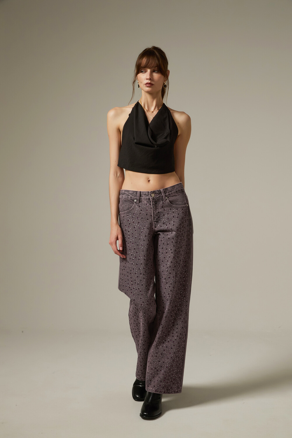 Pantalon Nerai Gris Medio