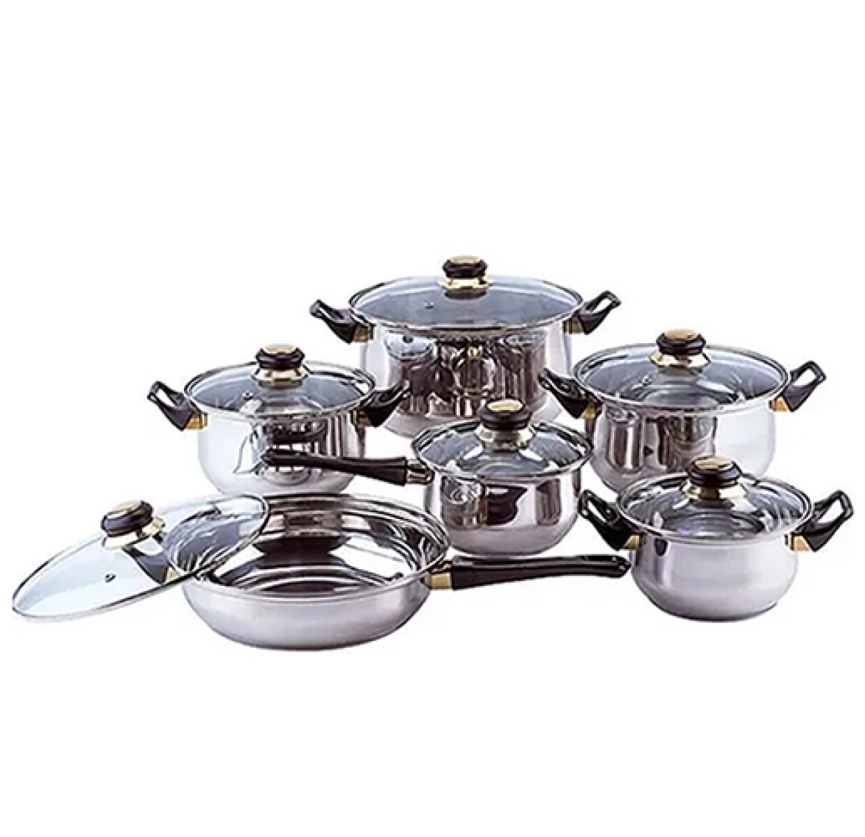 BATERIA COCINA KASSEL 12 Pzas A.Inox -72681- - Sin color 