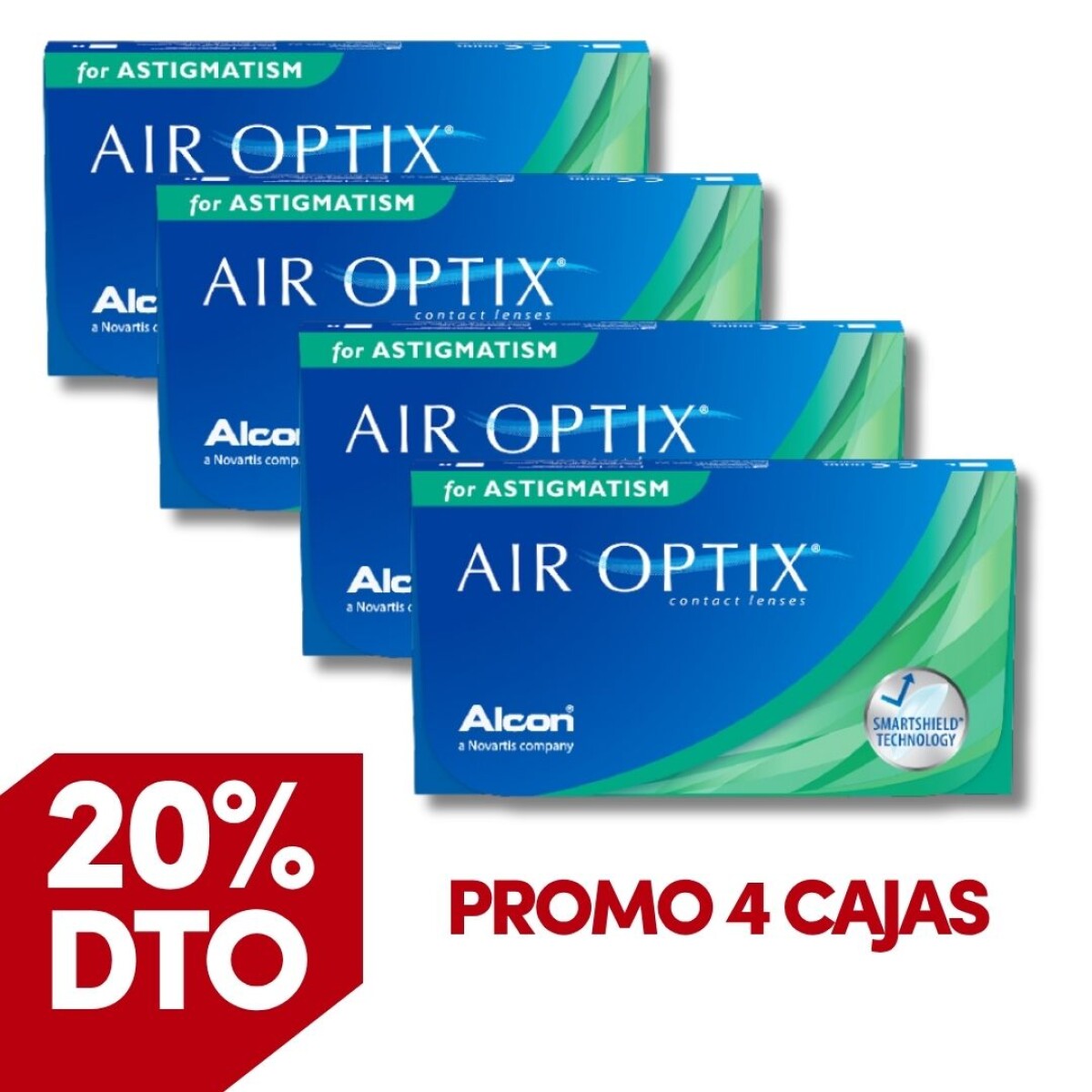 Air Optix Plus Astigm- PROMO 4 cajas 