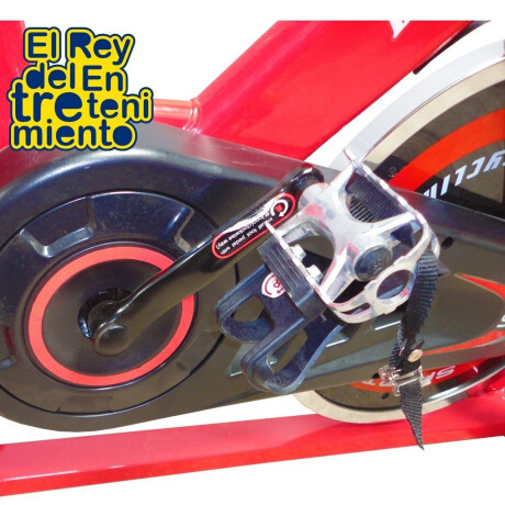 Bicicleta Spinning Expert Fitness Titan 6Kg Profesional Regulable Pulsómetro Rojo