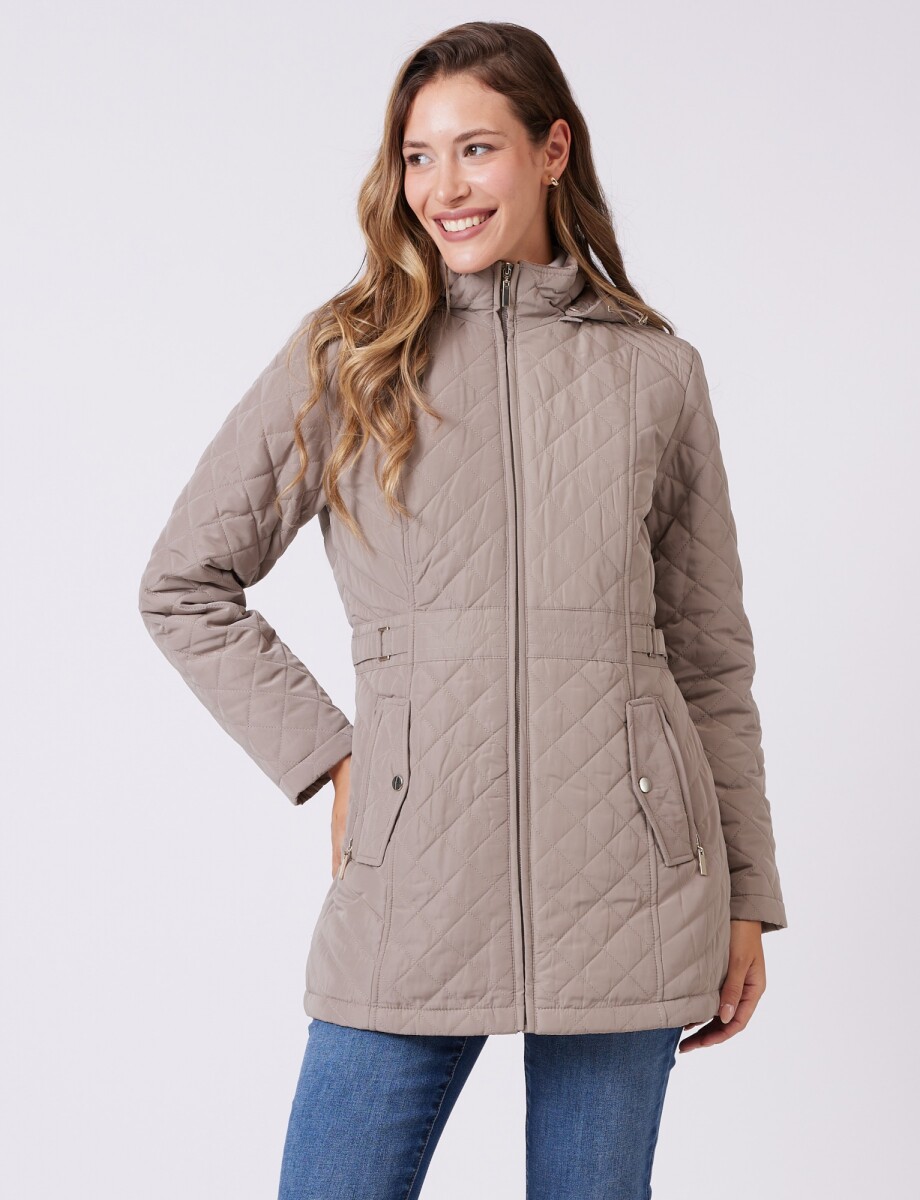 Campera Capitoneada - Beige 