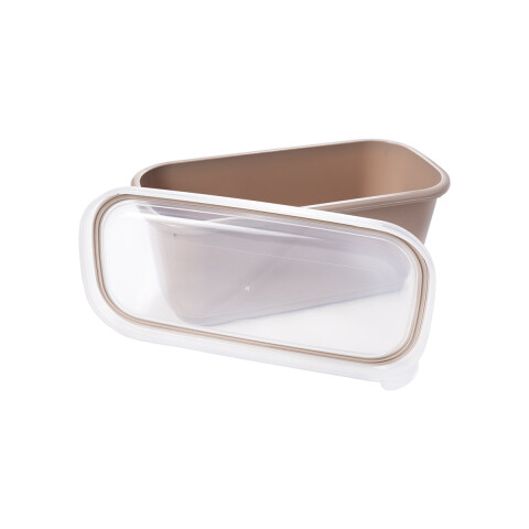 Pote Lume rectangular 1.2L BEIGE