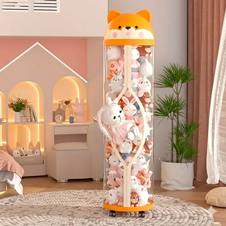 Organizador Juguetes Peluches 160Cm C/Cierre Naranja