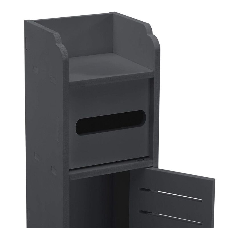 Mueble de baño reducido con puerta NEGRO