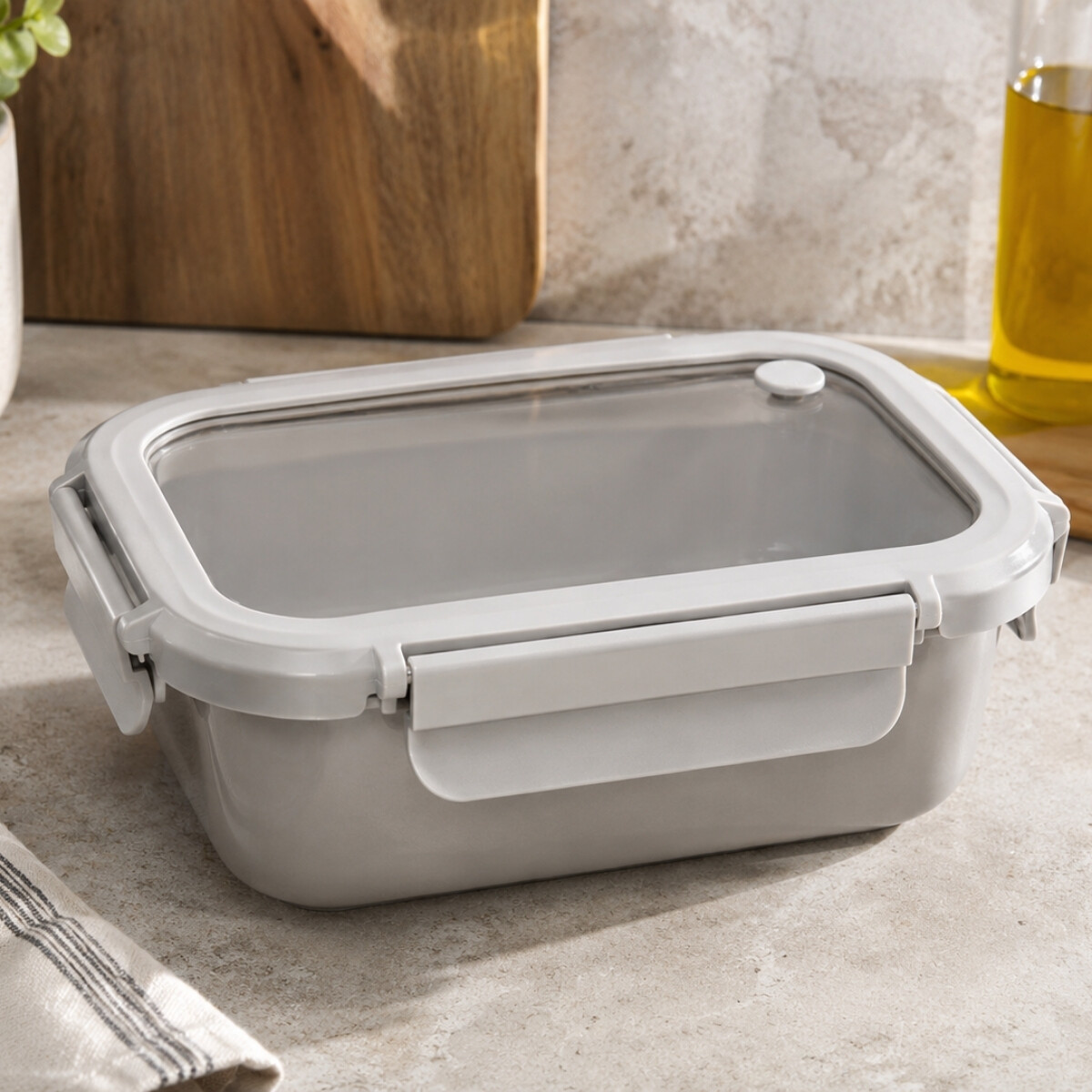 Recipiente Hermetico Ceramica 900 ml Gris Lacor 