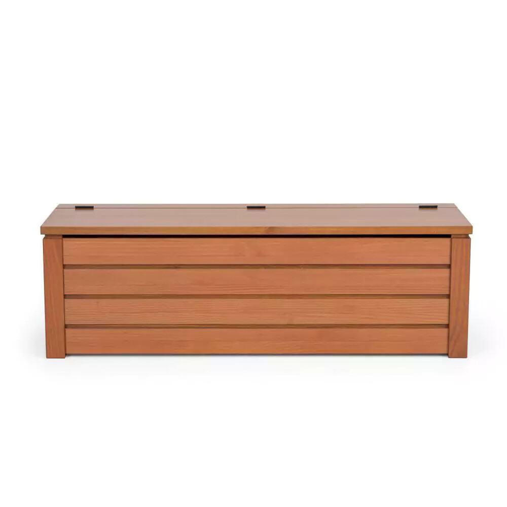 PIE DE CAMA MADERA NATURAL-BEIGE BAUL FRESNO