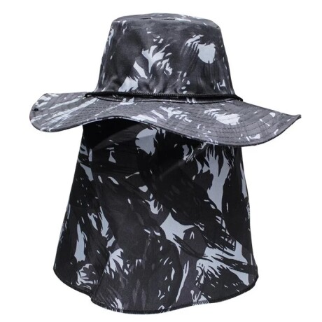 Sombrero de pescador con cubrenuca y protección UV50+ KING BRASIL Selva Gris