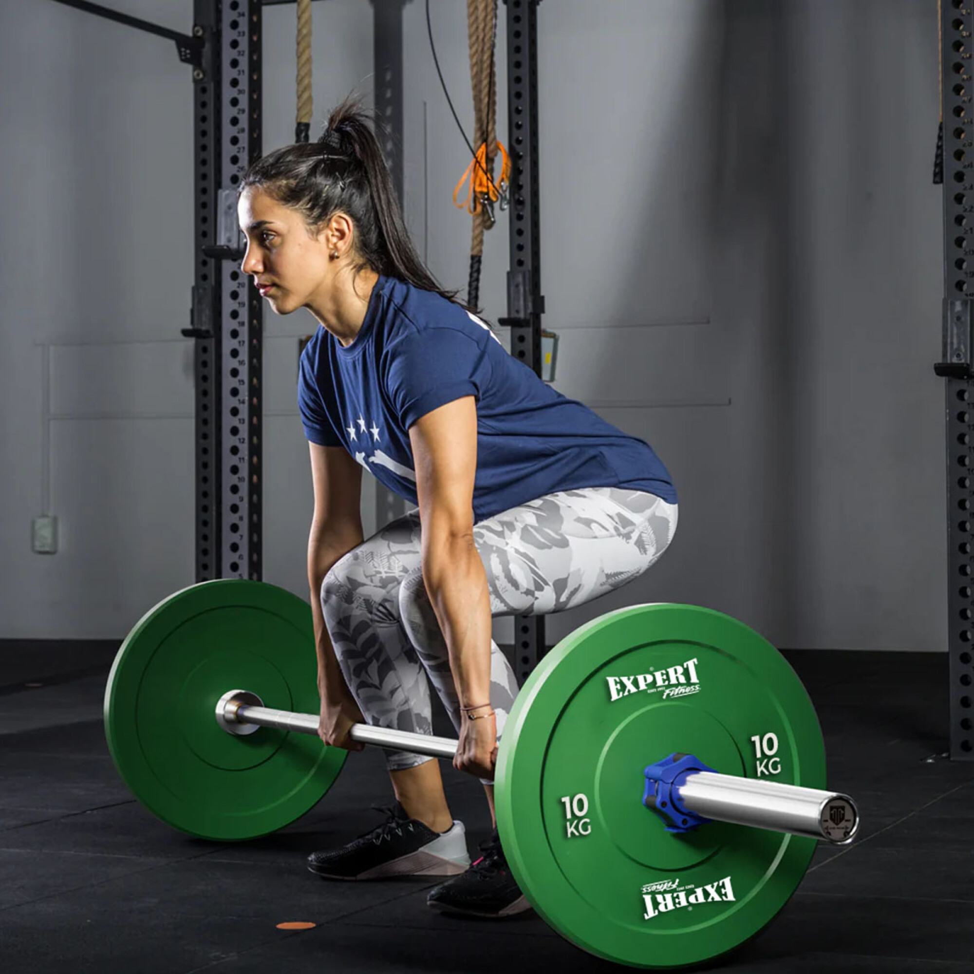 Peso Muerto Barra Con Discos Gym Barra Peso Muerto Perfecto Barra