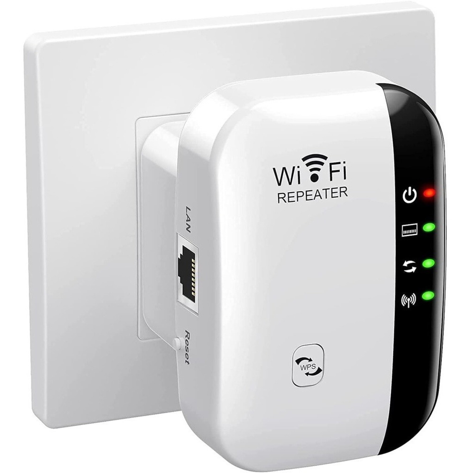 Extensor WiFi, repetidor WiFi, amplificador WiFi cubre hasta 2500 pies  cuadrados y 30 dispositivos, hasta 1200 Mbps repetidor WiFi de doble banda  con