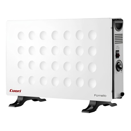 Convector de piso Cuori Fornello 2000w Blanco