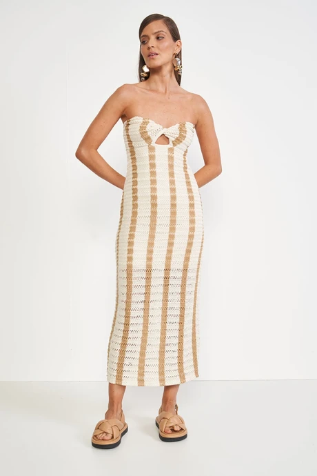 Vestido Luiza Beige