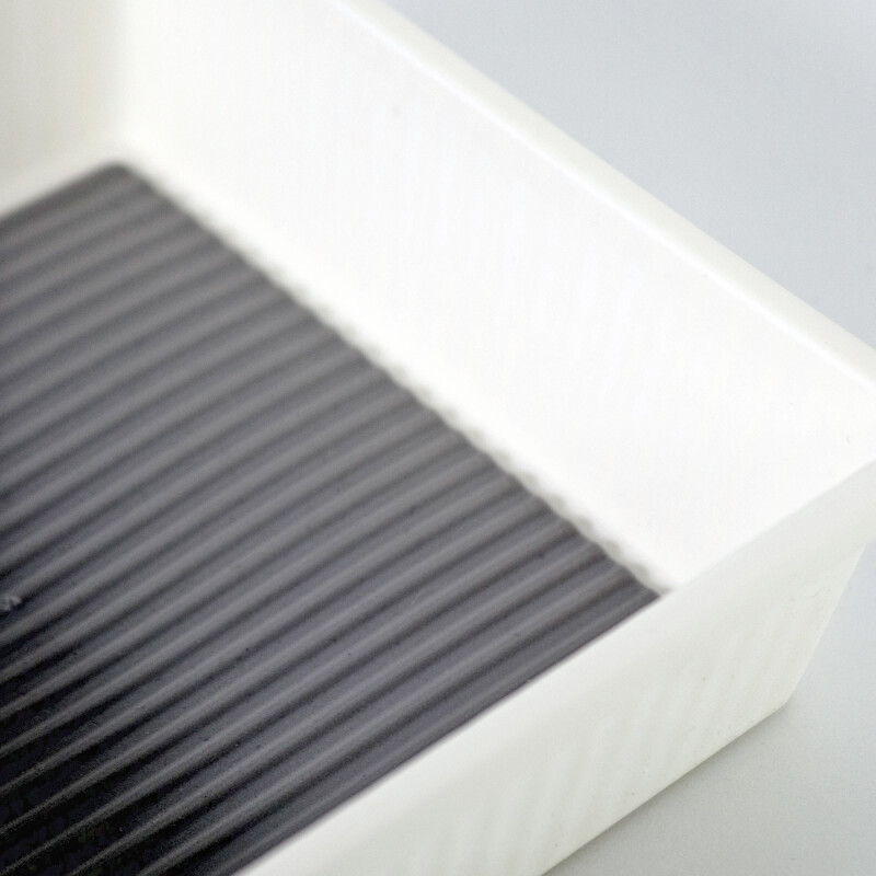 BANDEJA CUADRADA PLAST BLANCO 17X17X5CM Unica