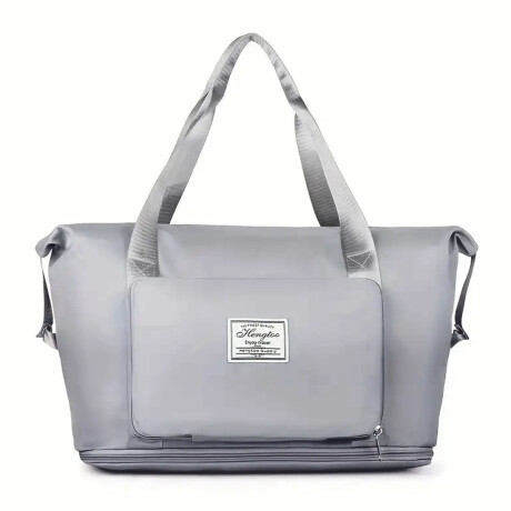 Bolso de Viaje p/Mano Valija Expansible Plegable Impermeable Gris