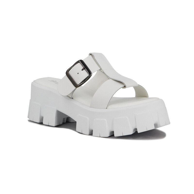 Sandalias Mujer Darkness Plataforma Blanco-blanco