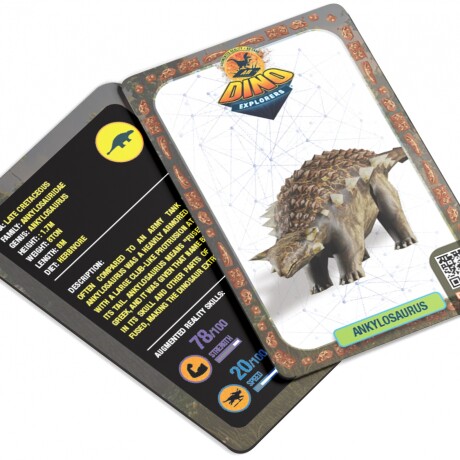 Dinosaurio Realidad Aumentada Ar Dino y Kit Paleontología ANKYLOSAURUS