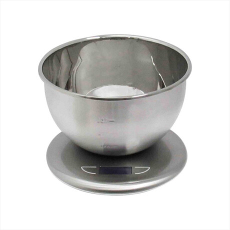 Balanza De Cocina Digital Con Bowl De Acero Hts Plateado